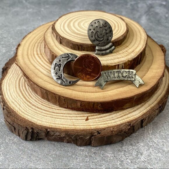 3pc. Witch Enamel Pin/ Brooch Lapel Set - Picture 3 of 6